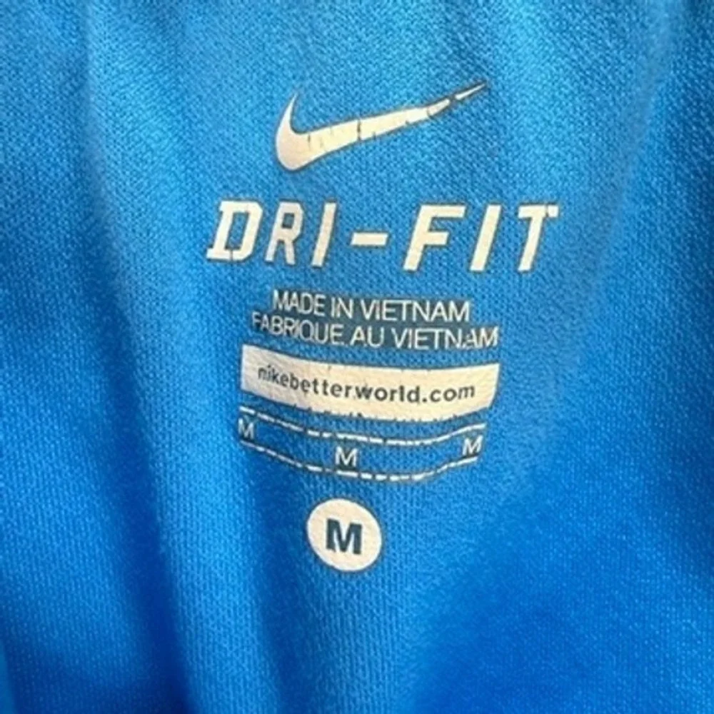 Nike Running Shorts Dri-FIT Geometric Athletic Medium Blue Yellow Performance